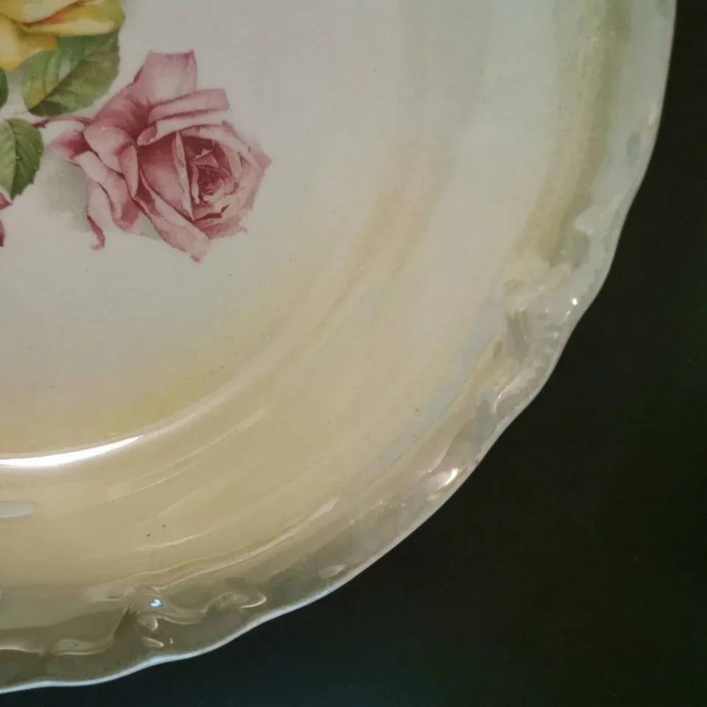 Vintage Thompson Francis‎ Lusterware Serving Bowl 8.6 